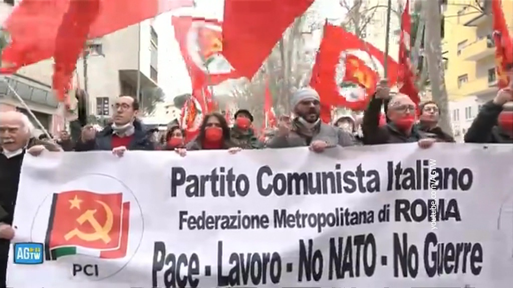 Итальянцы протестуют против отправки оружия на Украину