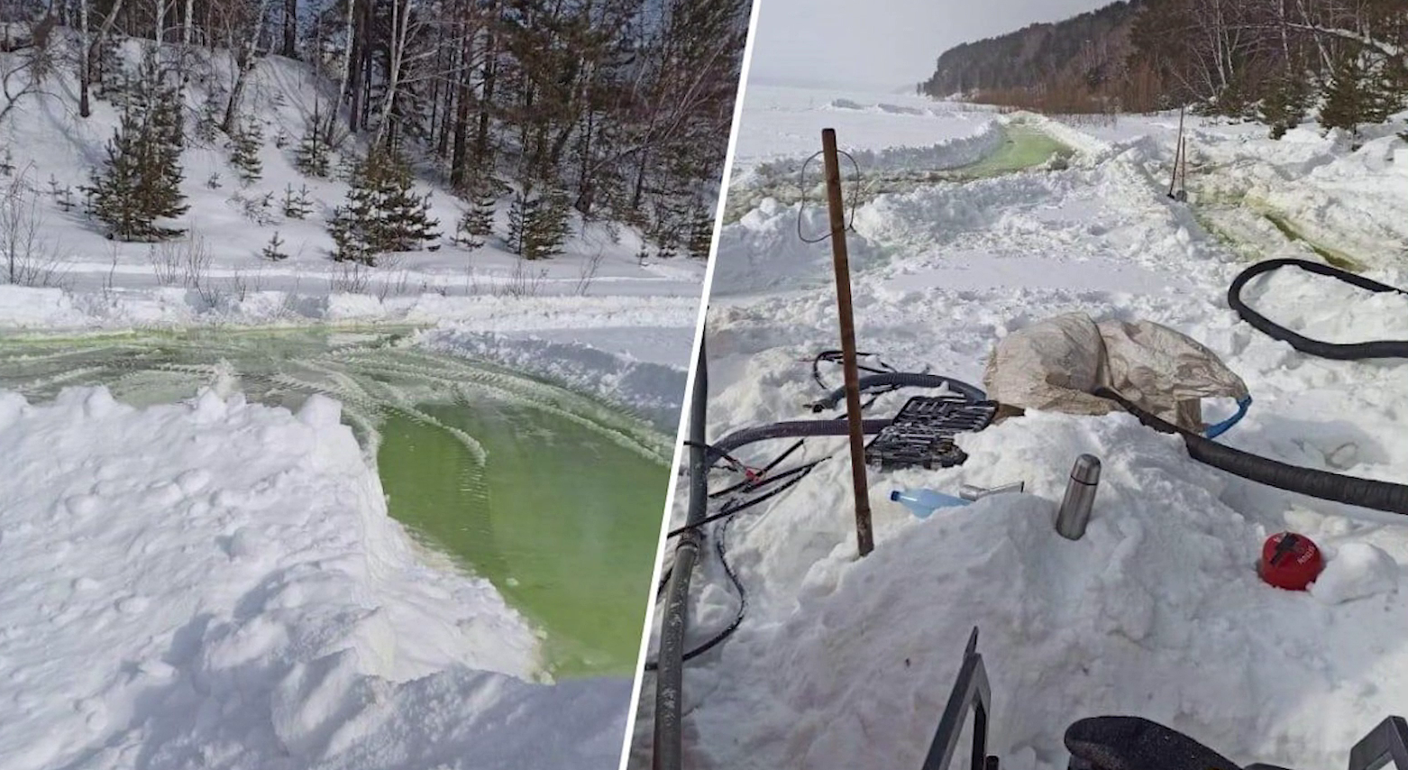 100 тонн дизельного топлива попало в Ангару