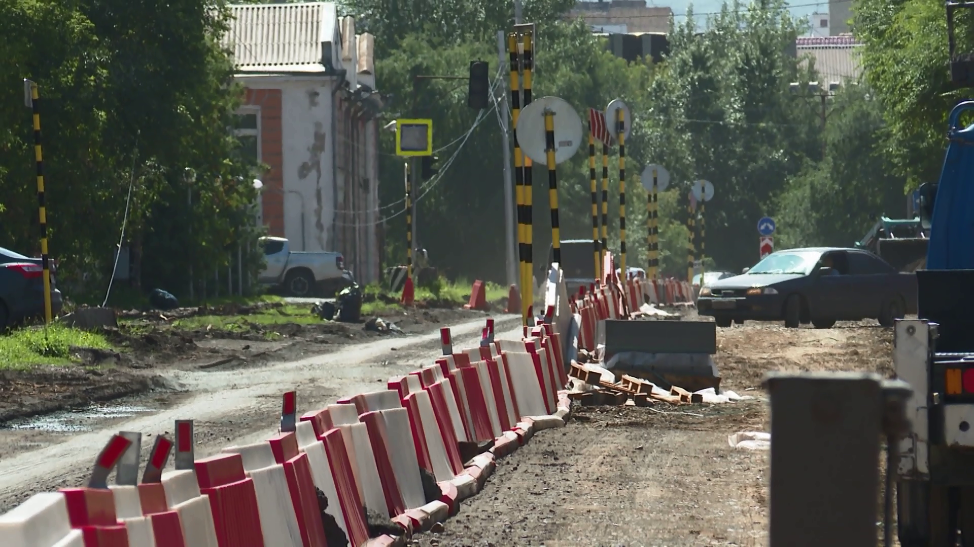 На улице Пограничников в Красноярске появился новый перекресток