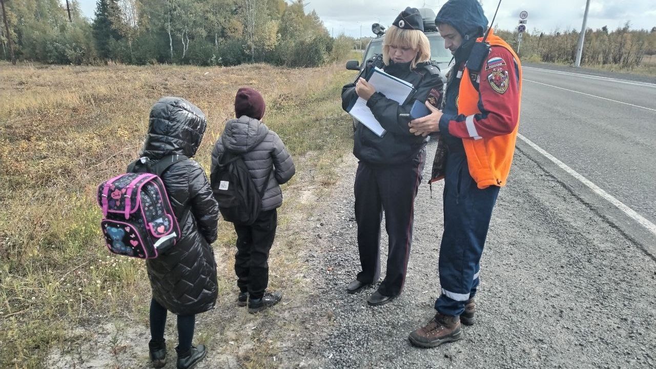 В Надыме волонтеры нашли заблудившихся детей из тундры