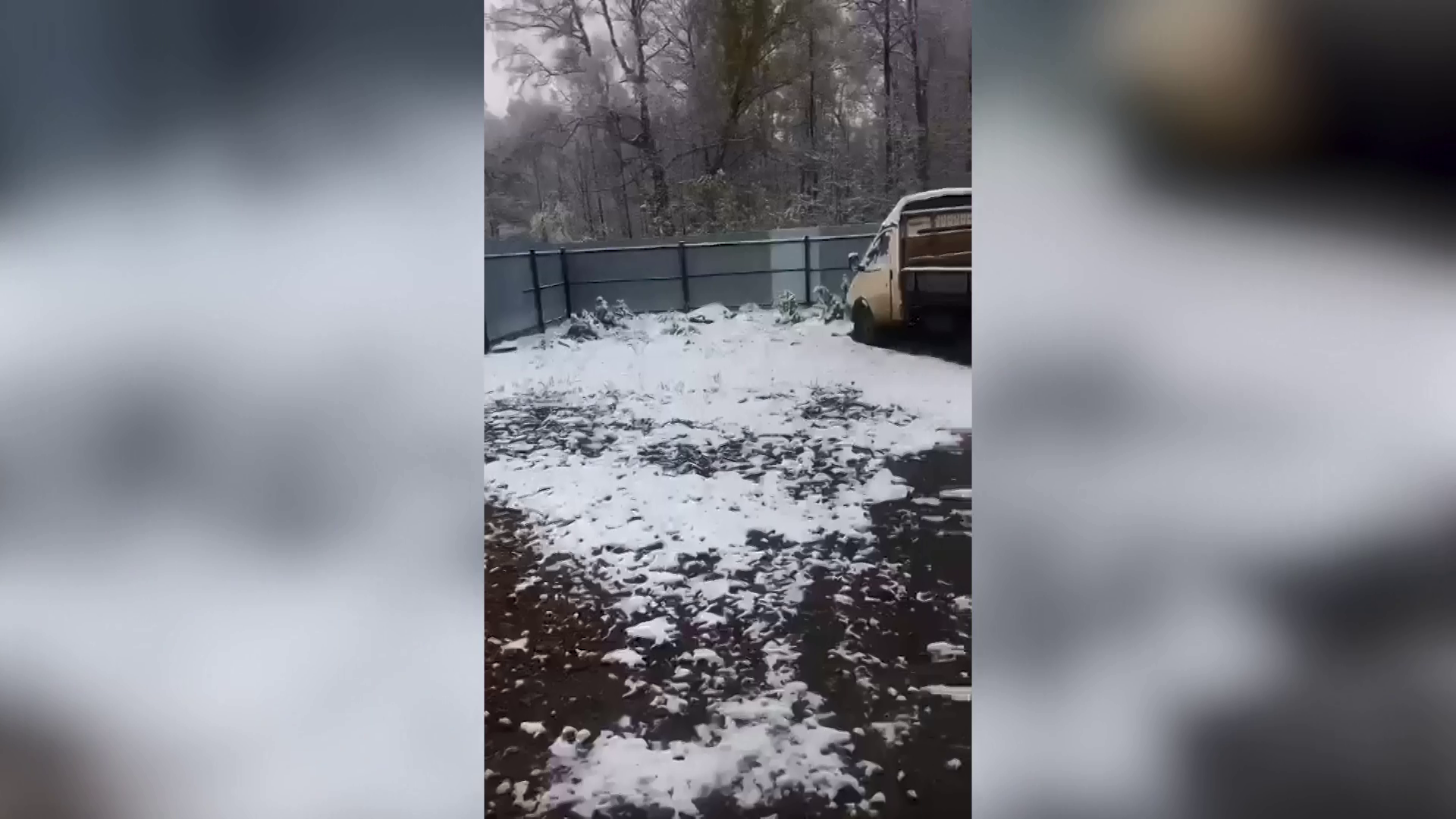 Ночью в окрестностях Красноярска выпал первый снег