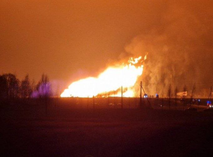В Литве произошел взрыв на газопроводе