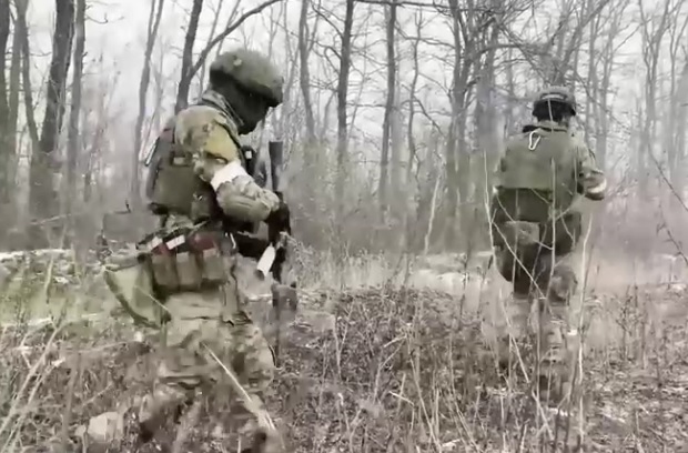 Боевую работу российских морпехов показали "от первого лица"