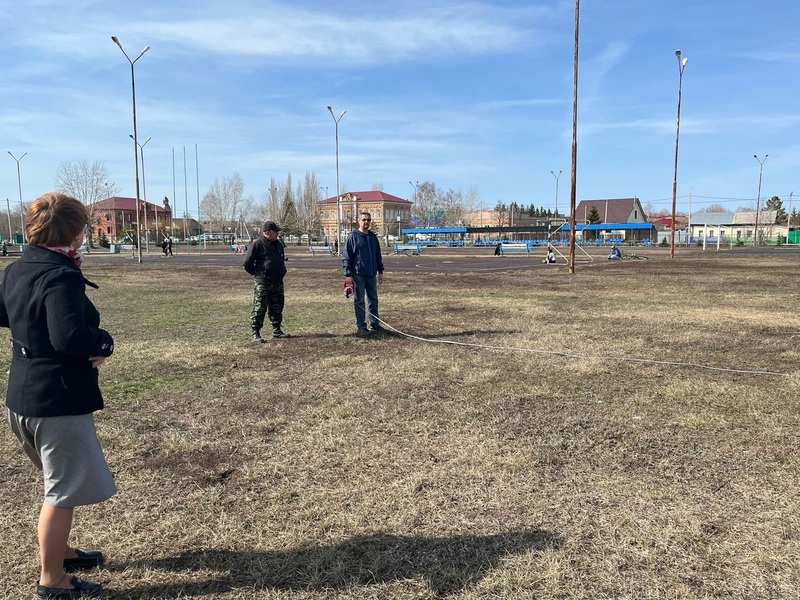 В Пономаревском районе готовятся к обустройству площадки для сдачи ГТО