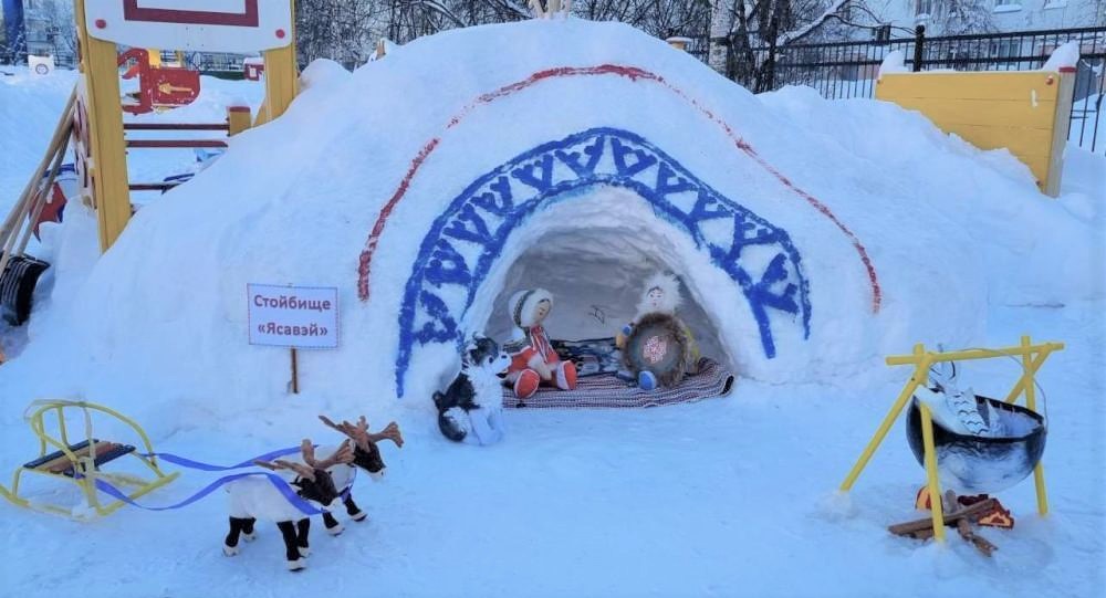 Снежные городки в детских садах Ямала признаны лучшими в стране