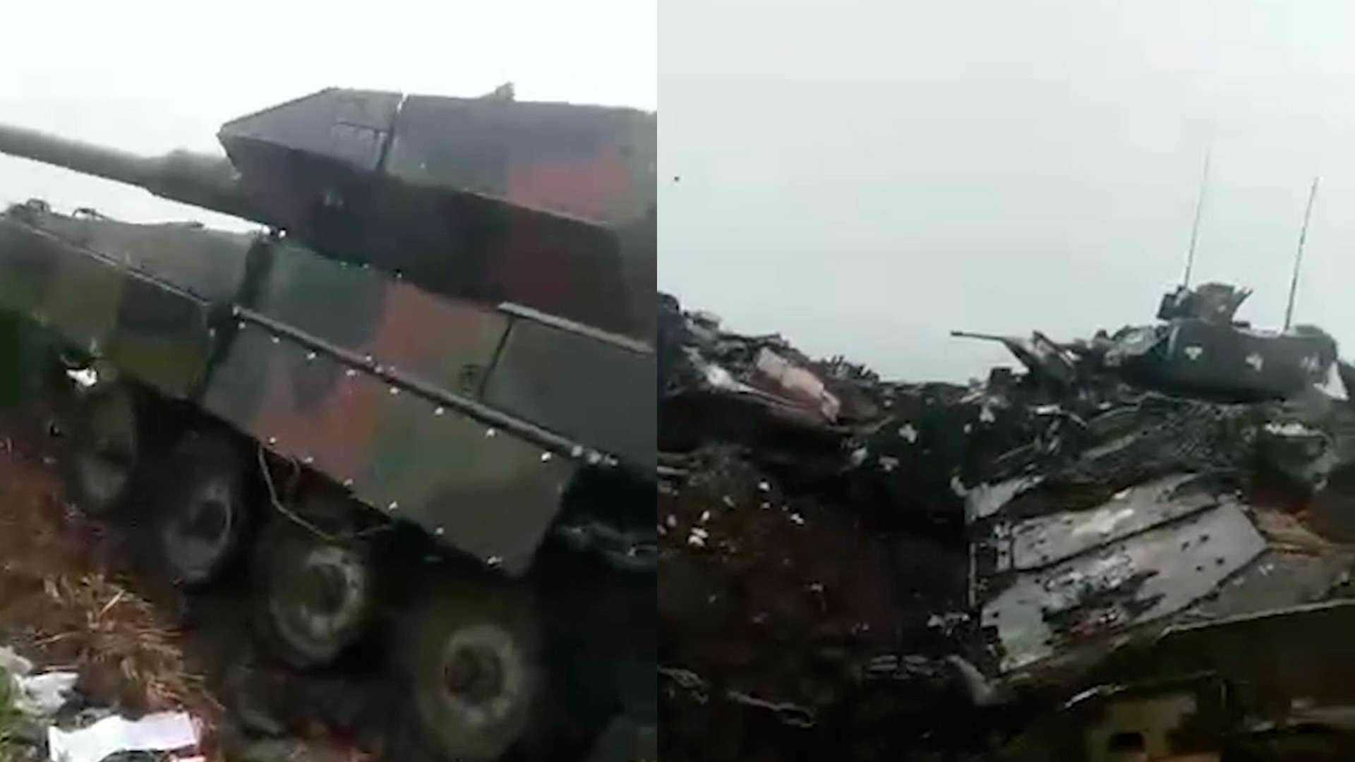 Российские войска захватили в ходе боя несколько "Леопардов"