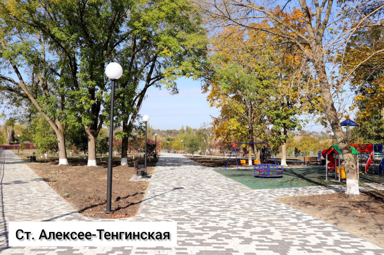 В Тбилисском районе благоустраивают станичный парк