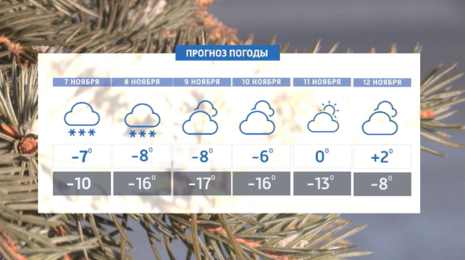 Ноябрь лихорадит: дожди сменились на снег