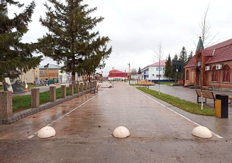 В Абдулино подрядчик устраняет выявленные замечания на обновленной центральной площади