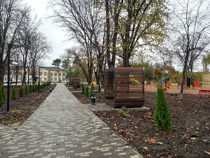 На Кубани благоустроили парк в сельской местности