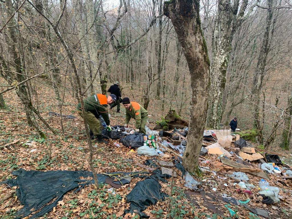 Лесные пожарные устроили генеральную уборку в Геленджике