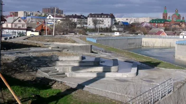 В Крымске достроили первую очередь новой набережной
