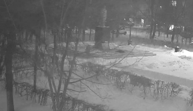 Мордовский школьник снежком потушил Вечный огонь