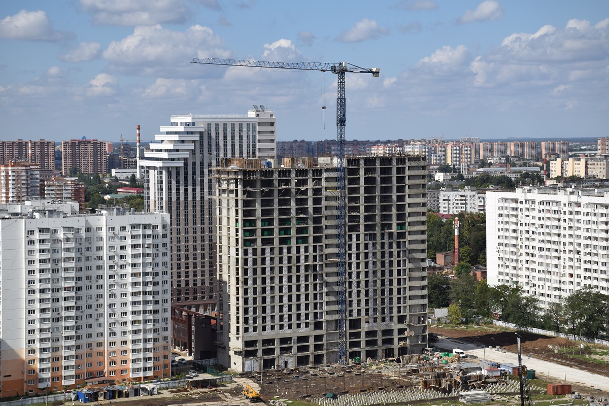 Больше полумиллиона квадратных метров жилья ввели на Кубани за месяц