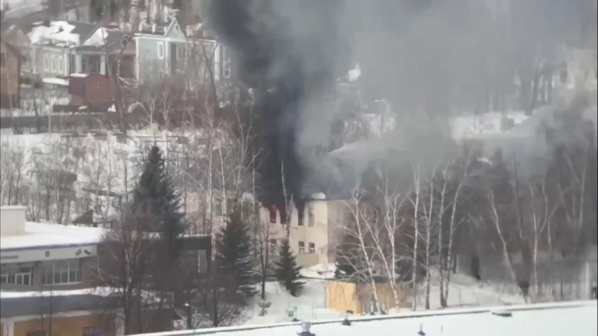 В казанском танковом училище произошел пожар