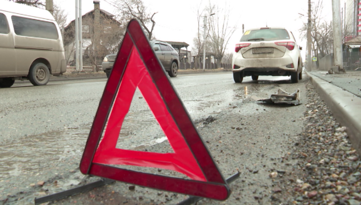 В весеннюю ловушку красноярских дорог попалась еще одна жертва