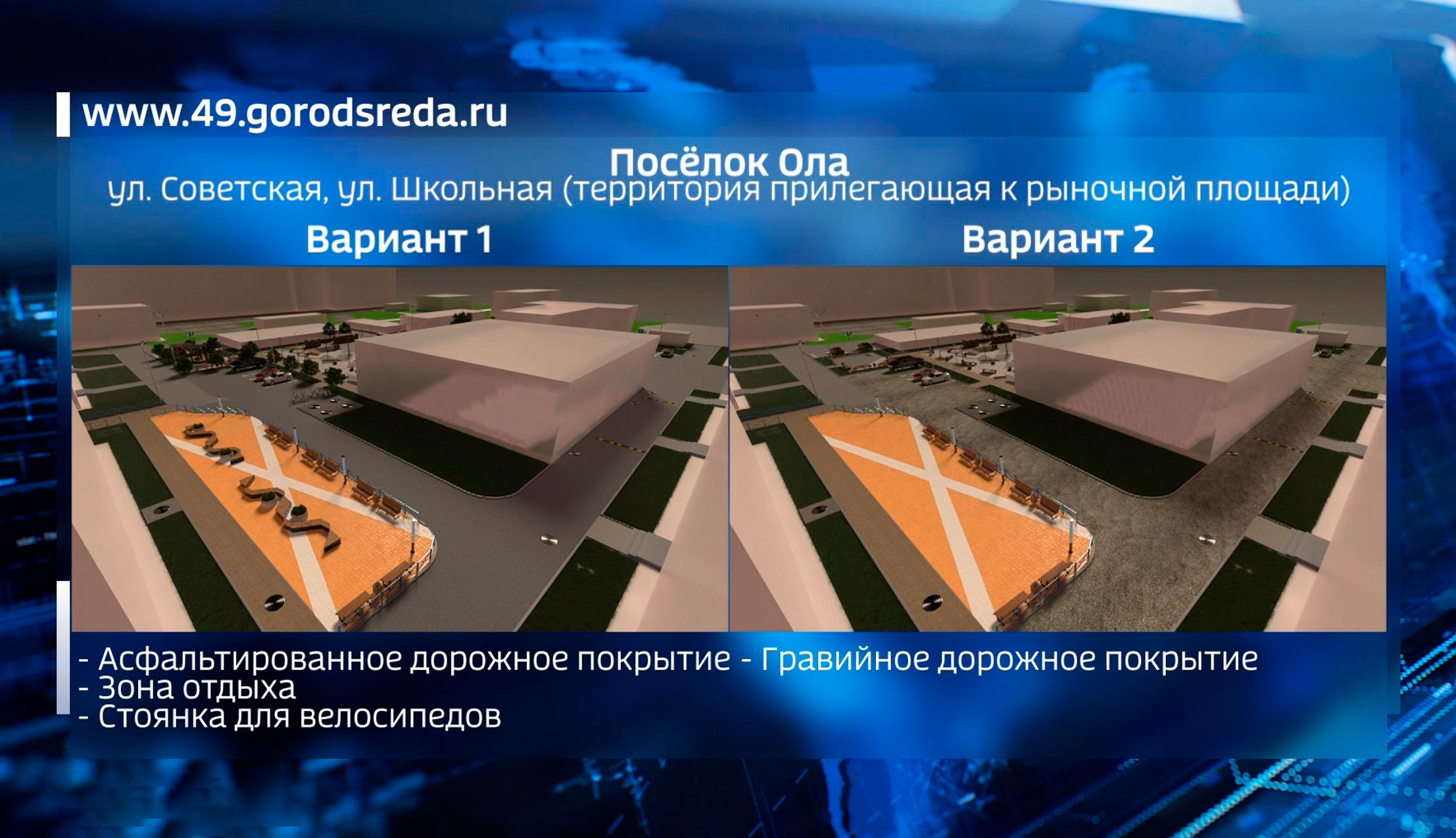 Выбор территорий для благоустройства за колымчанами