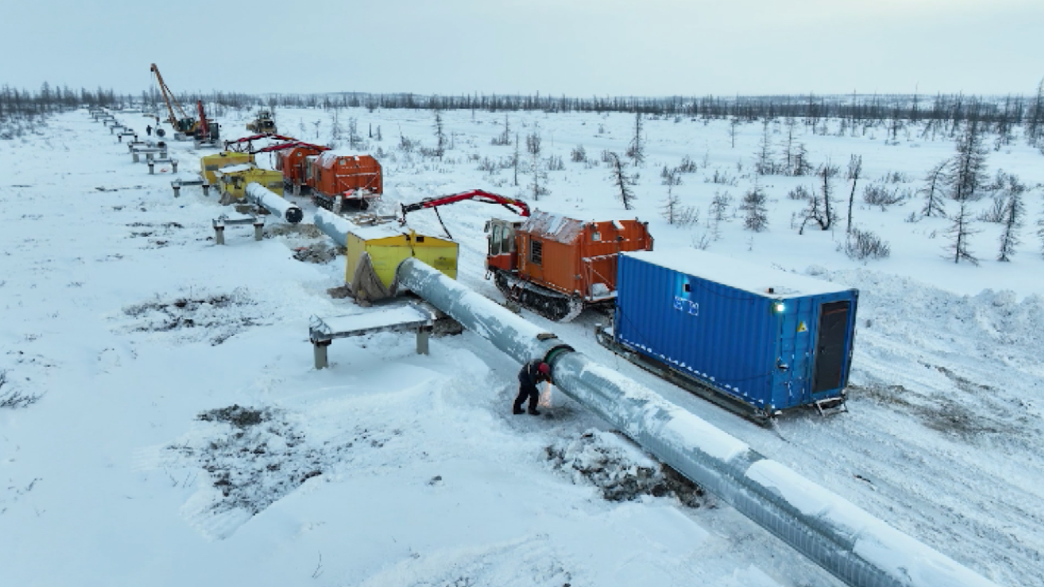 На Таймыре, в рамках проекта "Восток-Ойл" начали строительство нефтеперекачивающих станций