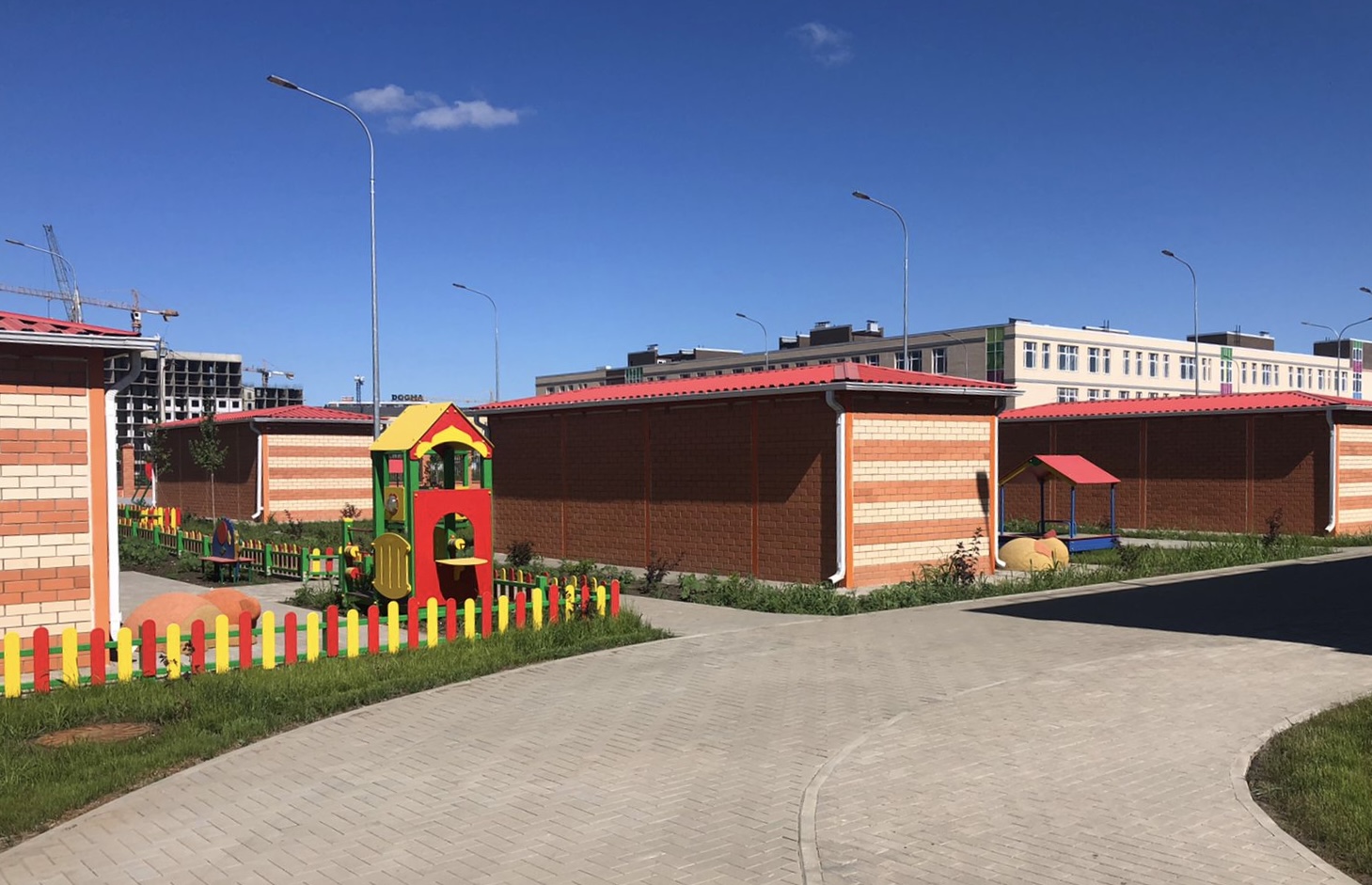 В Краснодаре на Западном обходе достроили ещё один детский сад