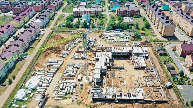 В Бузулуке начали возводить стены новой школы на ул. Мурманской