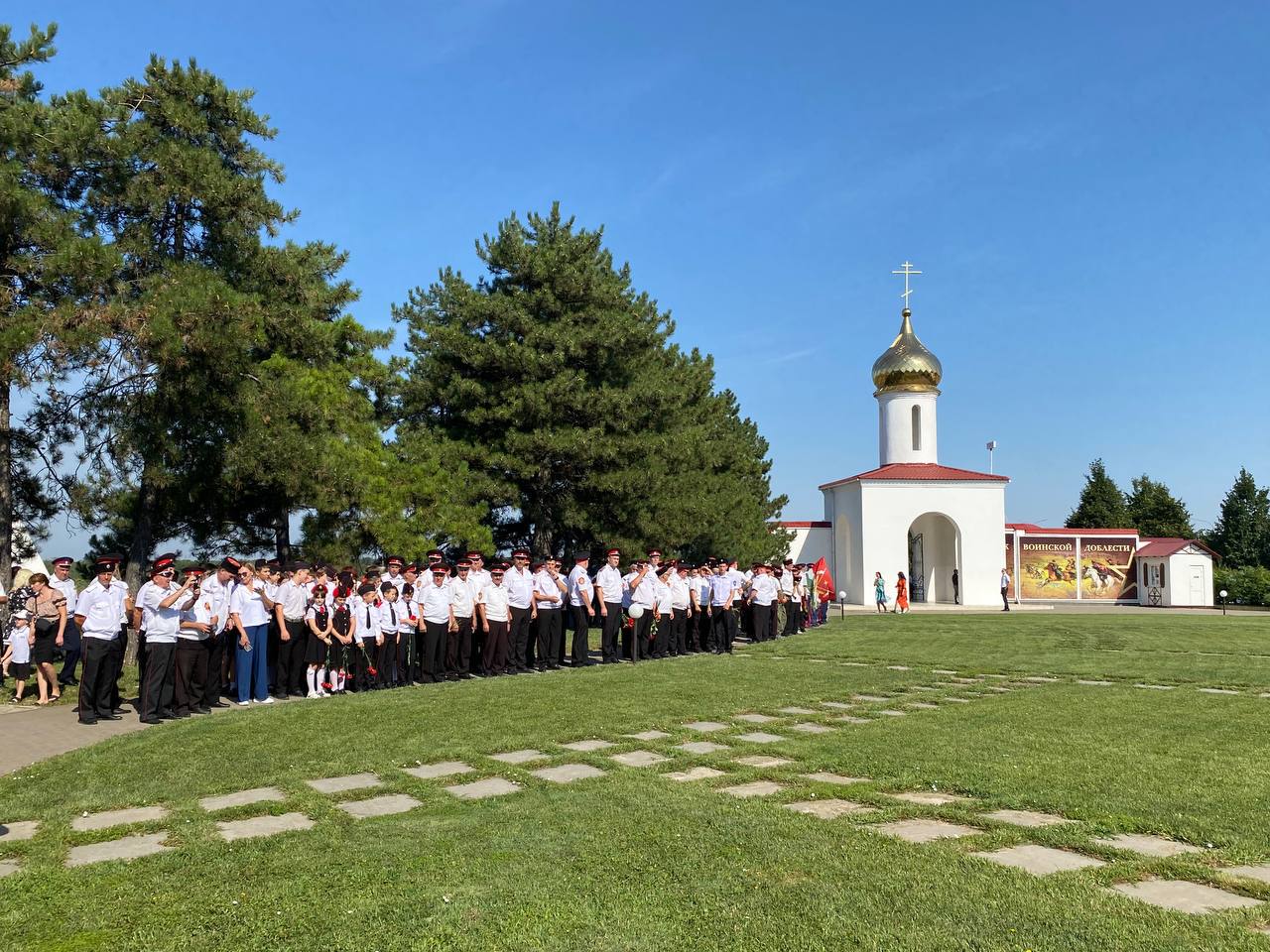 В станице Кущёвской сегодня вспоминали, как казачья конница атаковала фашистские танки