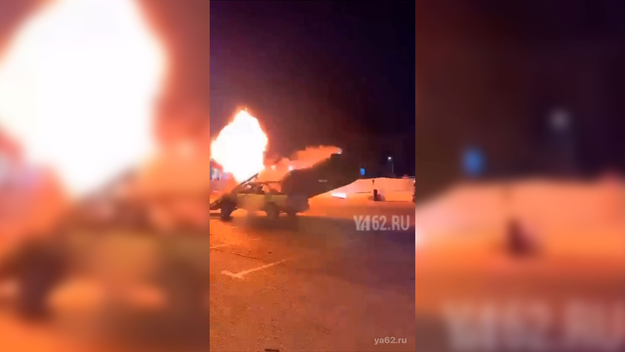 На шоу каскадеров в Рязани машина упала в толпу зрителей