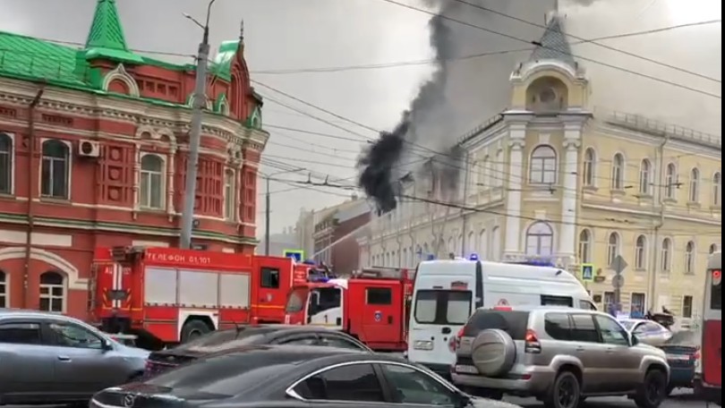 Причиной пожара в военном госпитале в Туле могла стать проводка