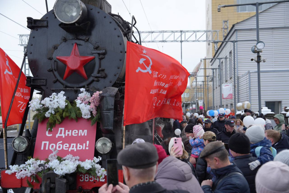 В Уфе "Поезд Победы" встречали более 9 тысяч человек