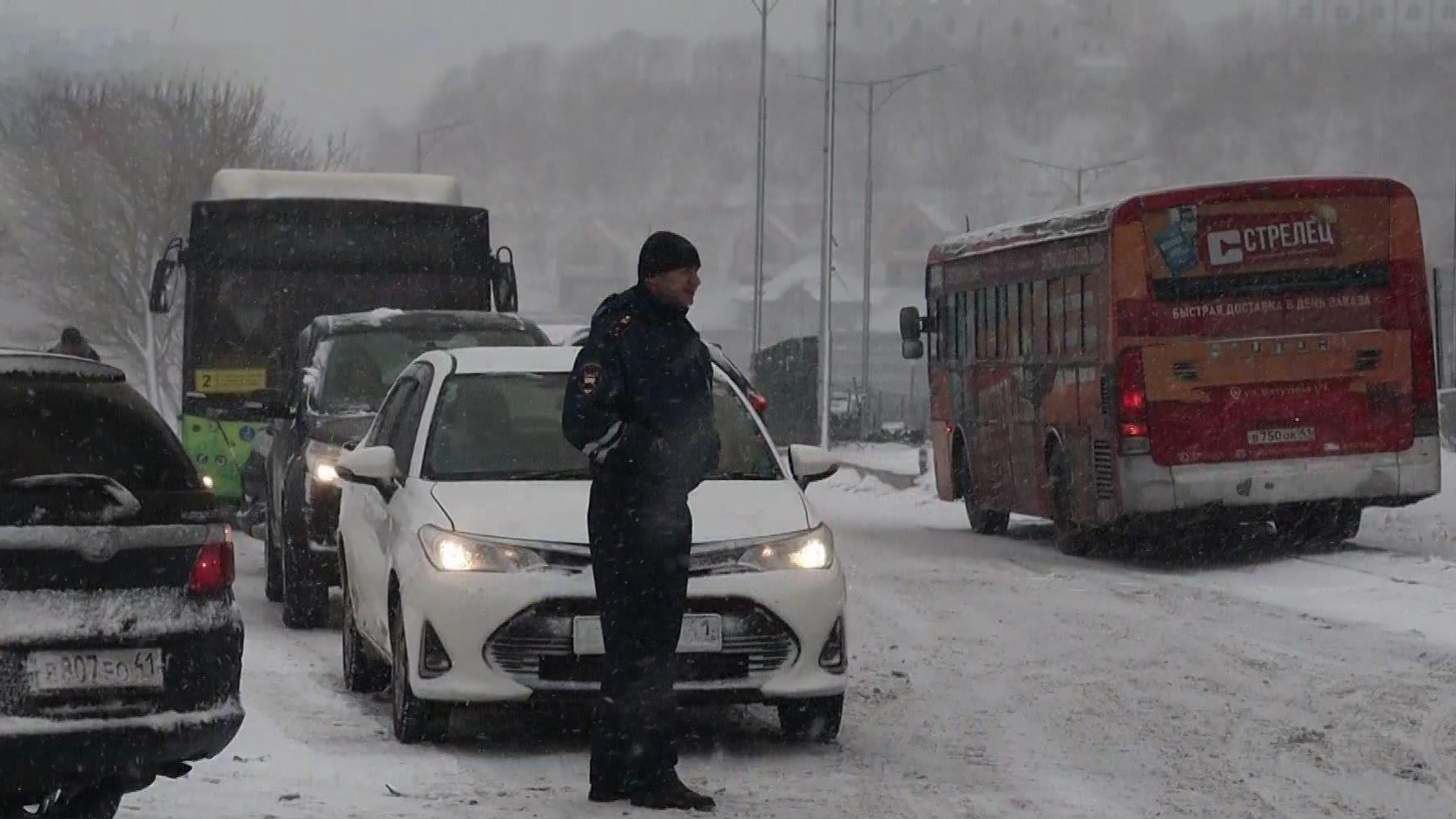 Массовое ДТП с участием автобуса произошло в Петропавловске-Камчатском