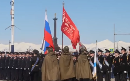 Празднование Дня Победы на Камчатке открыли воины ТОФ