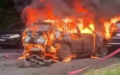 В подмосковной Балашихе взорвался автомобиль, водитель погиб
