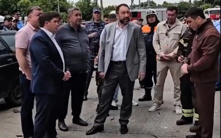 Глава правительства Татарстана приехал к поврежденному дому в Нижнекамске