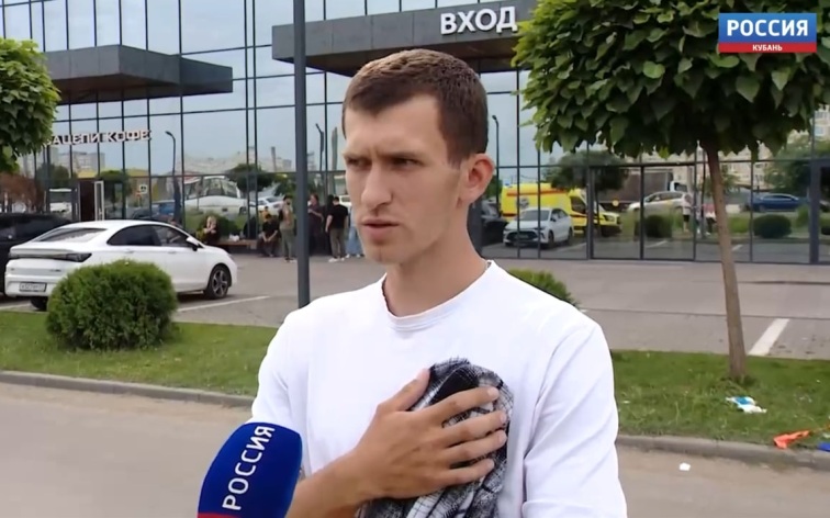 Официант рассказал о первой помощи пострадавшим в ТРЦ Краснодара