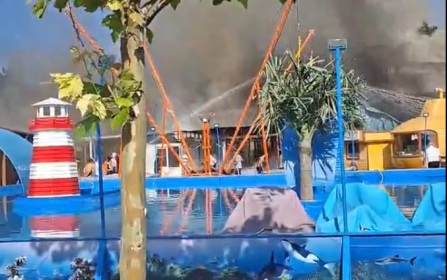 Океанариум загорелся под Геленджиком
