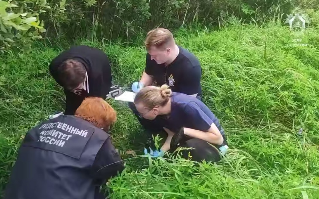 СК показал видео с места обнаружения тела 12-летней девочки в Ленобласти