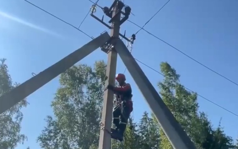 В Ленобласти энергетики добираются до поврежденных ЛЭП по лесам и болотам