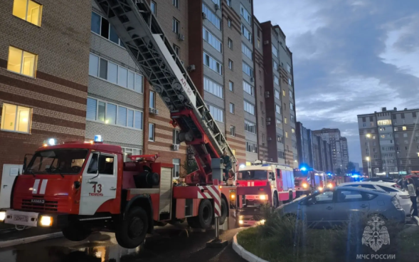 В Тюмени произошел пожар в квартире, один ребенок травмирован