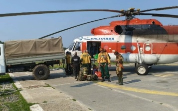 В Томскую области прибыли пожарные из Приамурья для борьбы с огнем в лесах