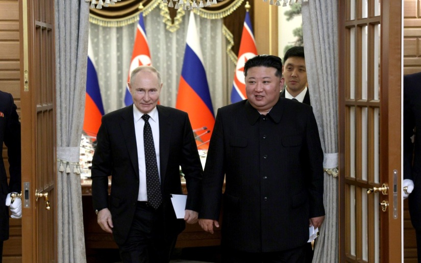Путин поздравил Ким Чен Ына с годовщиной освобождения КНДР