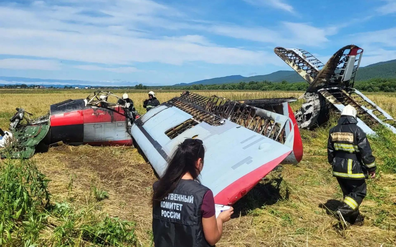 СК начал проверку по факту крушения Ан-3 на Сахалине