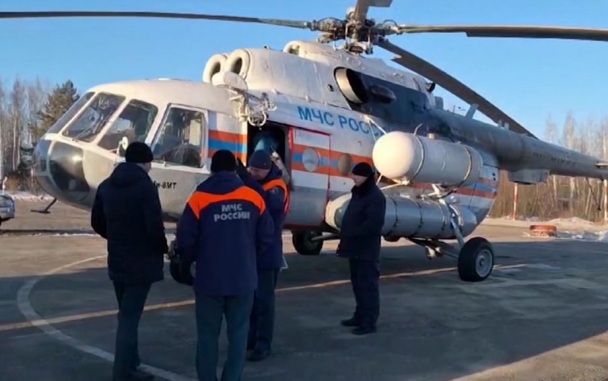 Первая группа туристов вылетела с площадки "Мертвый лес" на камчатском Толбачике