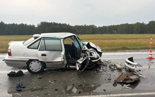 В Омской области столкнулись два автомобиля, госпитализированы четверо