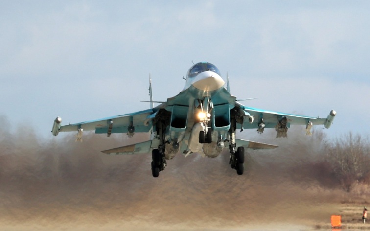Полная эскадрилья Су-34 нанесла удары по целям на Украине