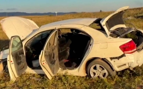 В Забайкалье Toyota вылетела с дороги, один человек погиб и пятеро пострадали