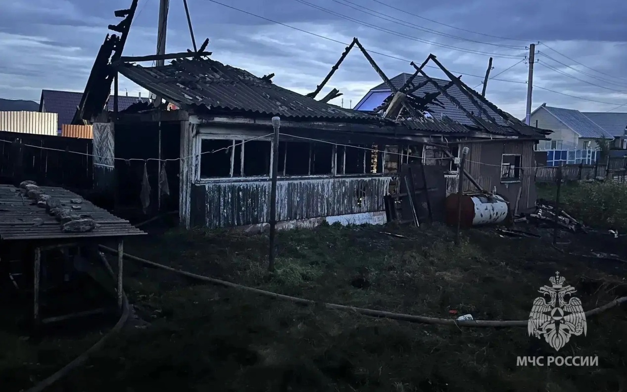 Пожилой мужчина погиб в результате пожара в частном доме в Башкортостане