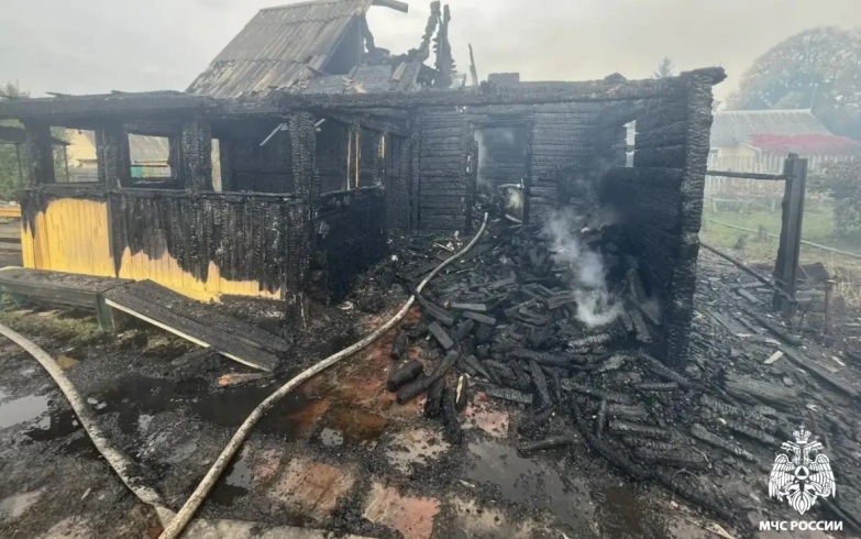Три человека погибли при пожаре в Тверской области