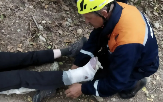 Женщина получила травму в пещерном городе Чуфут-Кале в Крыму, ее эвакуировали
