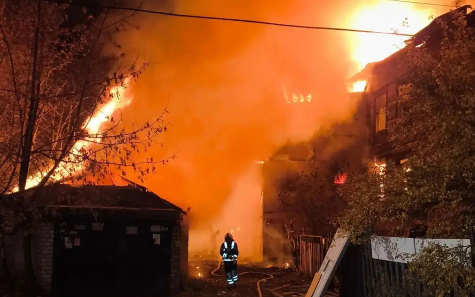 Два дома загорелись после поджога в Нижнем Новгороде