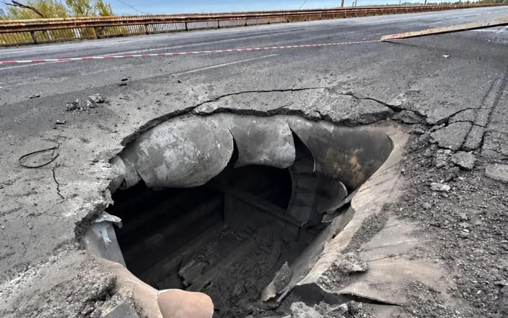 Поддубный оценил ущерб от удара ВС РФ по Южному мосту в Днепропетровске