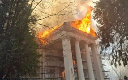 В Москве ликвидирован пожар в санатории "Узкое"